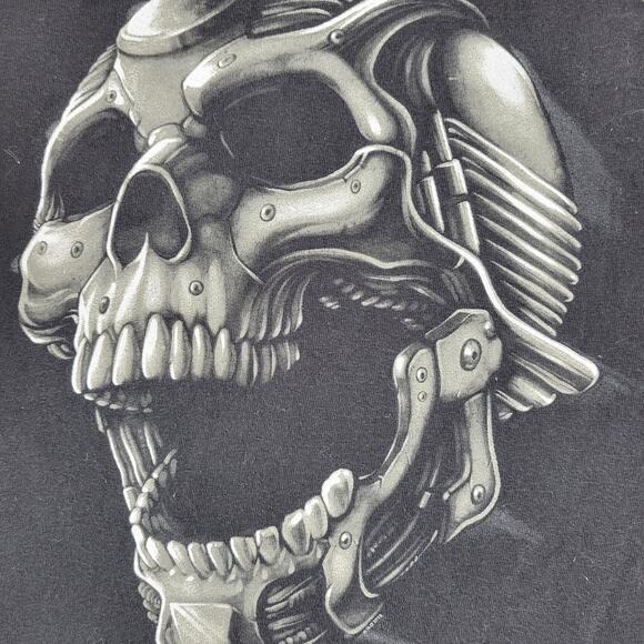 Harley Davidson Myrtle Beach 3D Skull T-shirt Mens XXL Black Bravado Tag 2016 - Picture 8 of 15